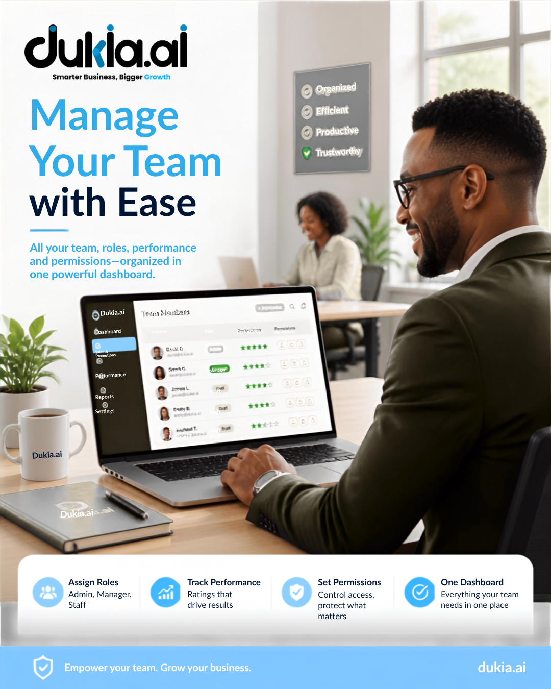 Staff Management Made Simple with Dukia.AI