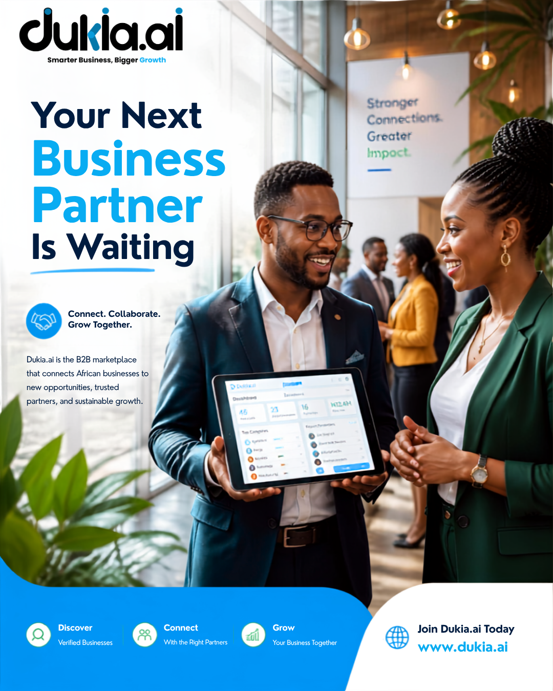 Connect, Collaborate, Grow: B2B Marketplace with Dukia.ai