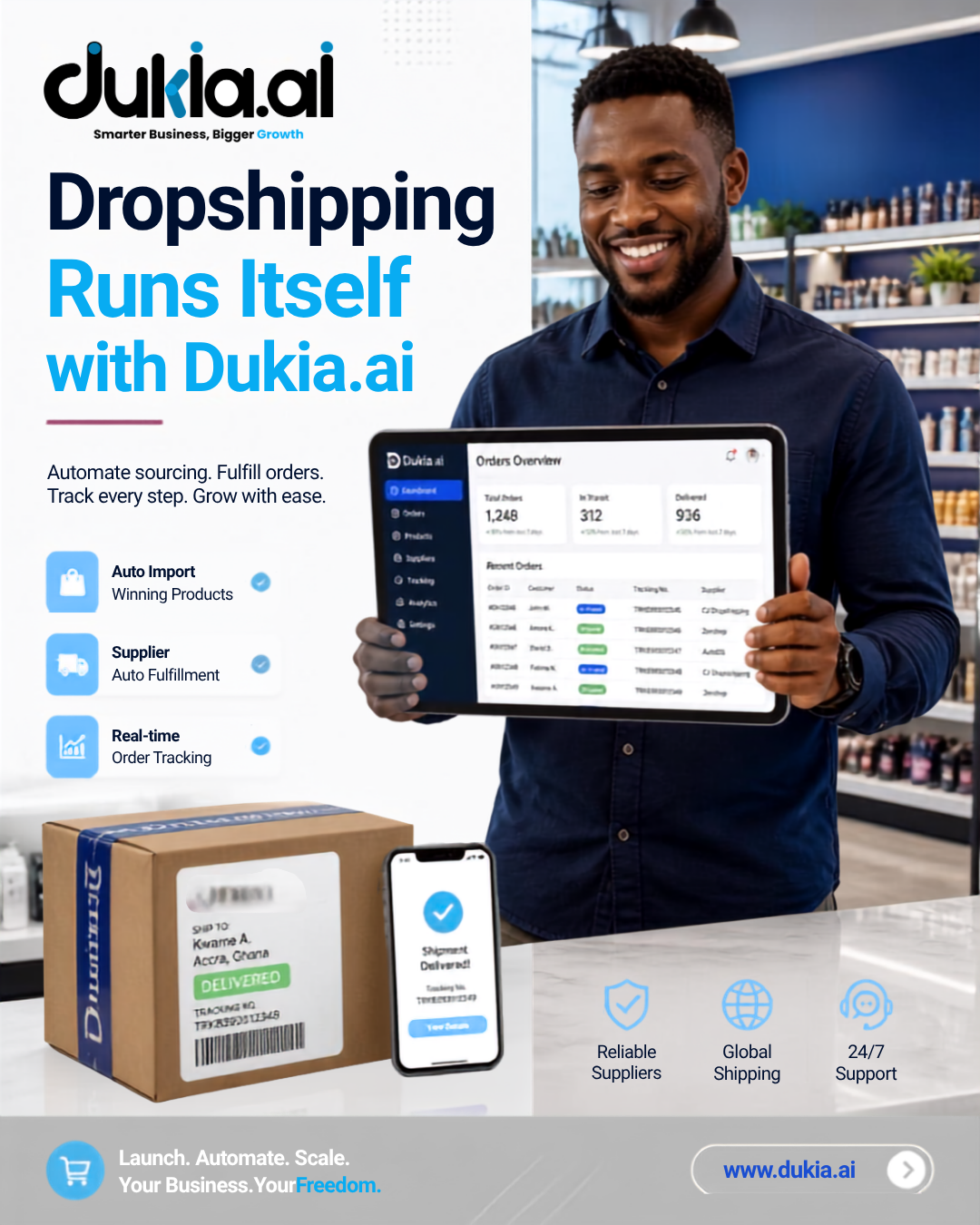 Simplify your Dropshipping Operations with Dukia.ai