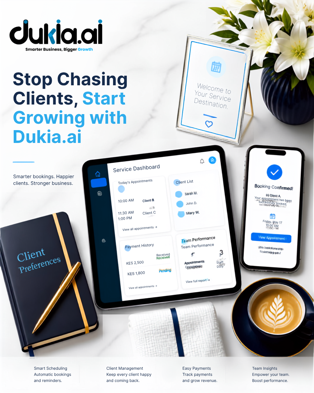 Stop Chasing Clients, Start Growing with Dukia.ai